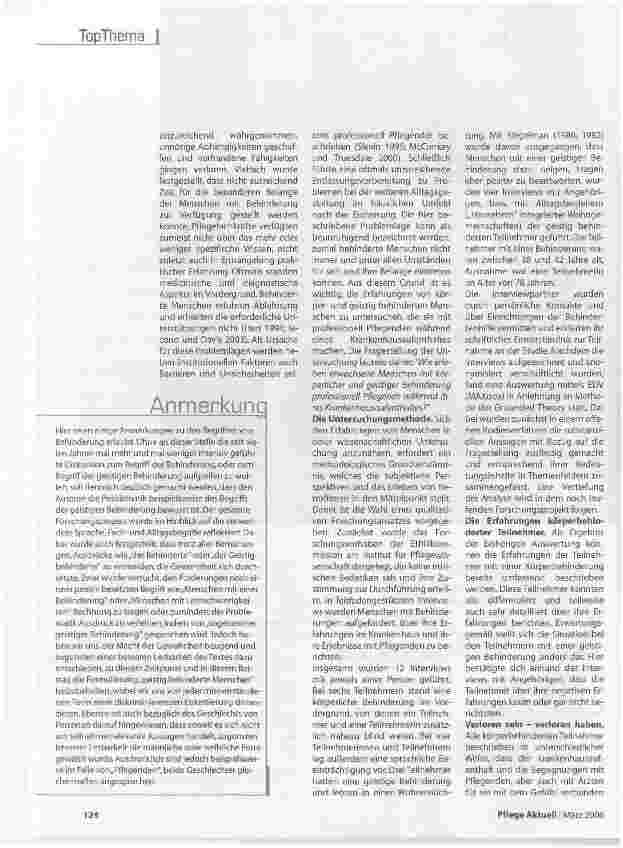 Vorschauseite 3: Behinderte Pflegewelten
