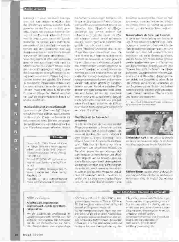 Vorschauseite 3: Sexualität?Kein Tabuthema in der Ausbildung