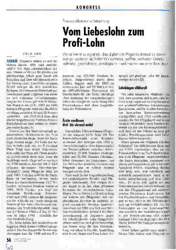 Vorschauseite 1: Vom Liebesohn zum Profi-Lohn Eine sozial-historische Betrachtung