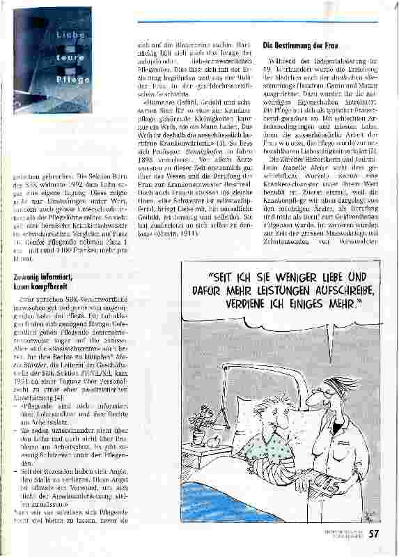 Vorschauseite 2: Vom Liebesohn zum Profi-Lohn Eine sozial-historische Betrachtung