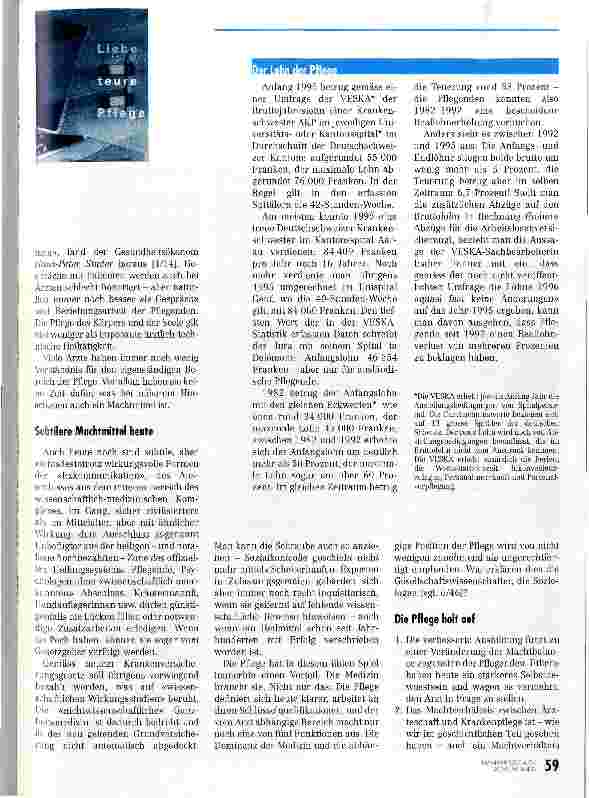 Vorschauseite 4: Vom Liebesohn zum Profi-Lohn Eine sozial-historische Betrachtung