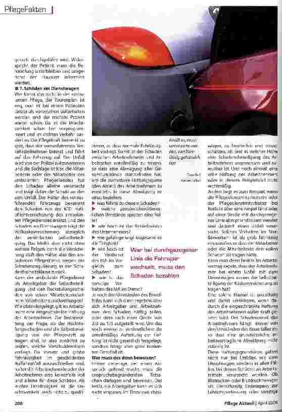 Vorschauseite 5: Wer haftet bei Fehlern Bereich der Ambulanten Pflege?