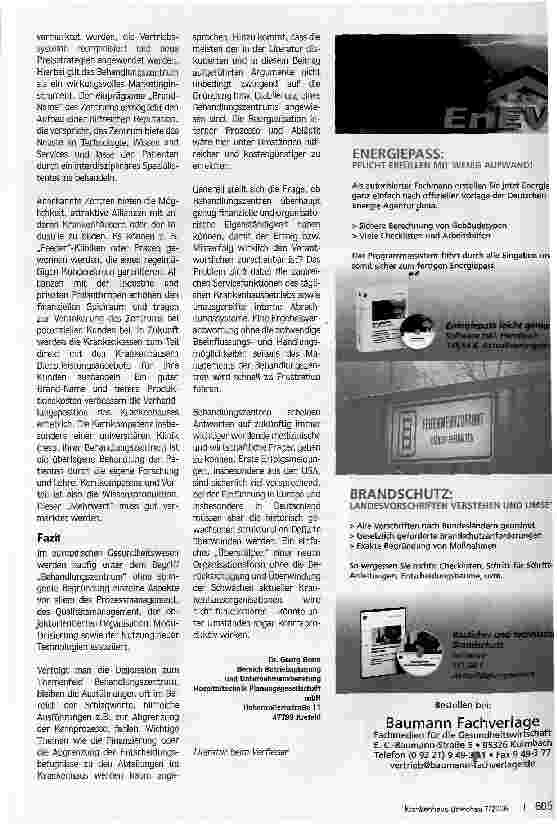 Vorschauseite 4: Das McDonalds-PrinzipFokussiertes Angebot, große Stückzahl, konstante Qualität - ein Weg auch für Krankenhäuser?