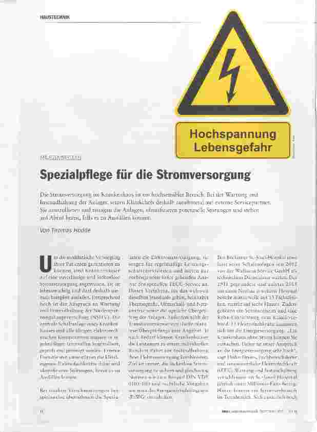Vorschauseite 1: Spezialpflege für die Stromversorgung
