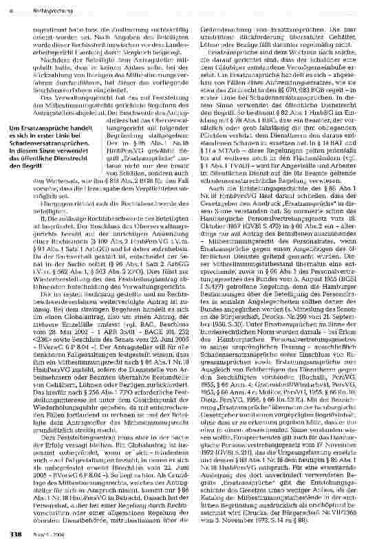 Vorschauseite 2: Mitbestimmungstatbestand: Geltendmachung von Ersatzansprüchen