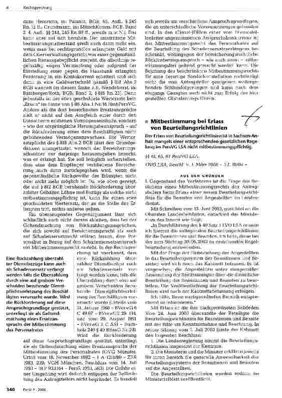 Vorschauseite 4: Mitbestimmungstatbestand: Geltendmachung von Ersatzansprüchen