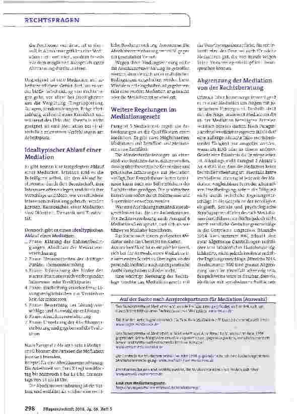 Vorschauseite 2: Individuelle Konfliktlösung außerhalb des Korsetts des Rechtssystems