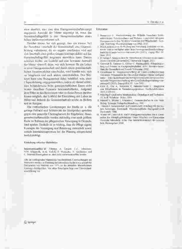 Vorschauseite 6: Gemeinschaft in betreuten Hausgemeinschaften am Beispiel des „Wilhelm Leuschner Seniorenzentrums