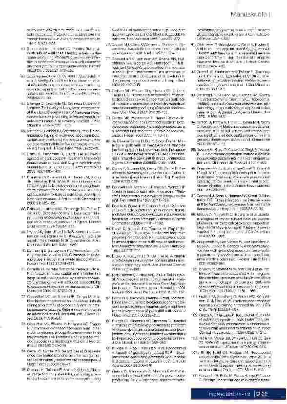 Vorschauseite 6: Nosokomiale Ausbrüche durch Carbapenemase-produzierende Klebsiella pneumoniae Ergebnisse eines systematischen Reviews