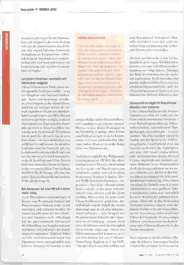 Vorschauseite 3: Immer erfolgreicher in der Tumortherapie