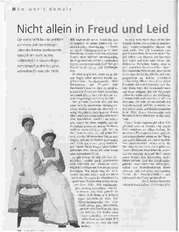 Vorschauseite 1: Nicht allein in Freud und Leid