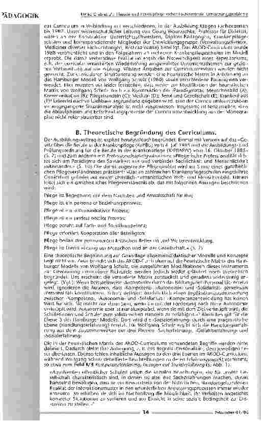 Vorschauseite 3: Theorie und Praxis pflegerischer Fachcurricula: Umsetzungsprobleme