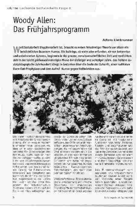 Vorschauseite 1: Woody Allen: Das Frühjahrsprogramm