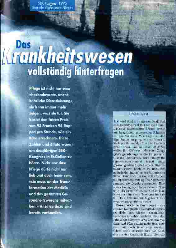 Vorschauseite 1: Das Krankheitswesen vollständig hinterfragen