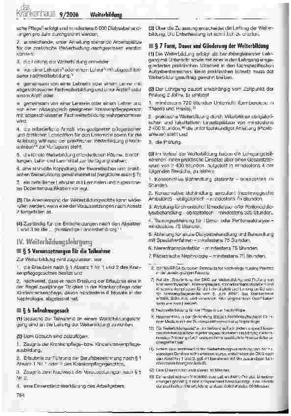 Vorschauseite 3: Weiterbildung in der Nephrologie