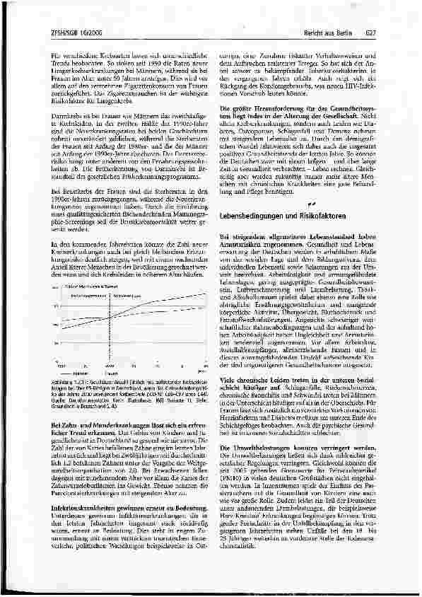 Vorschauseite 4: Bericht aus BerlinGesundheitsbericht für Deutschland erschienen