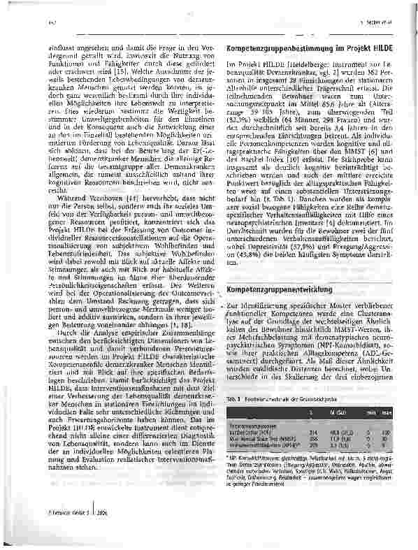 Vorschauseite 3: Die Bedeutung unterschiedlicher Referenzgruppen für die Beurteilung der Lebensqualität demenzkranker Menschen