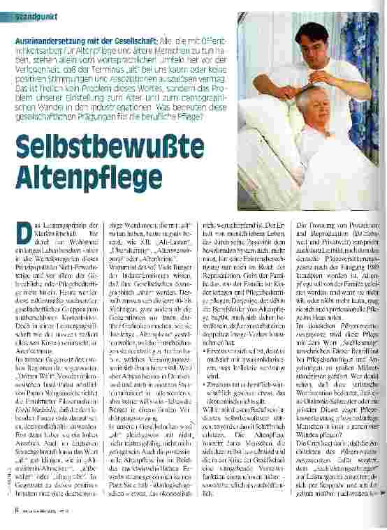 Vorschauseite 1: Selbstbewußte Altenpflege