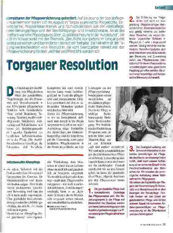 Vorschauseite 2: Selbstbewußte Altenpflege