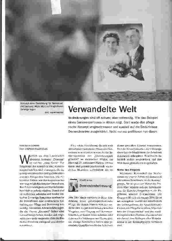 Vorschauseite 1: Verwandelte Welt