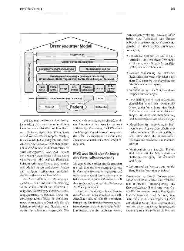 Vorschauseite 5: Medizinische Versorgungszentren -Zukunftsweisende Versorgungsform