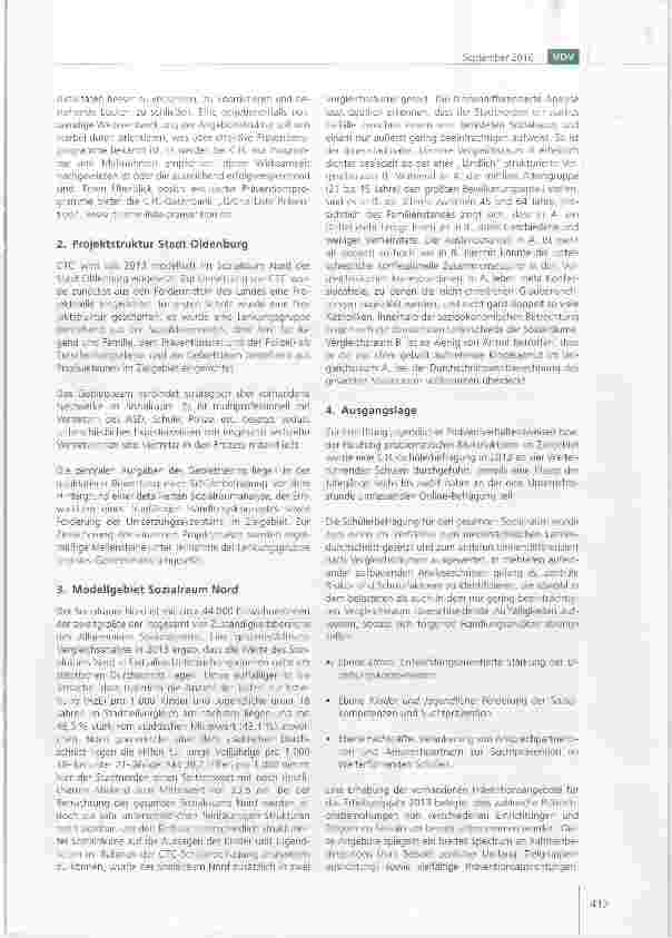 Vorschauseite 2: Communities That Care Umsetzung einer präventiven Langzeitstrategie in der Stadt Oldenburg
