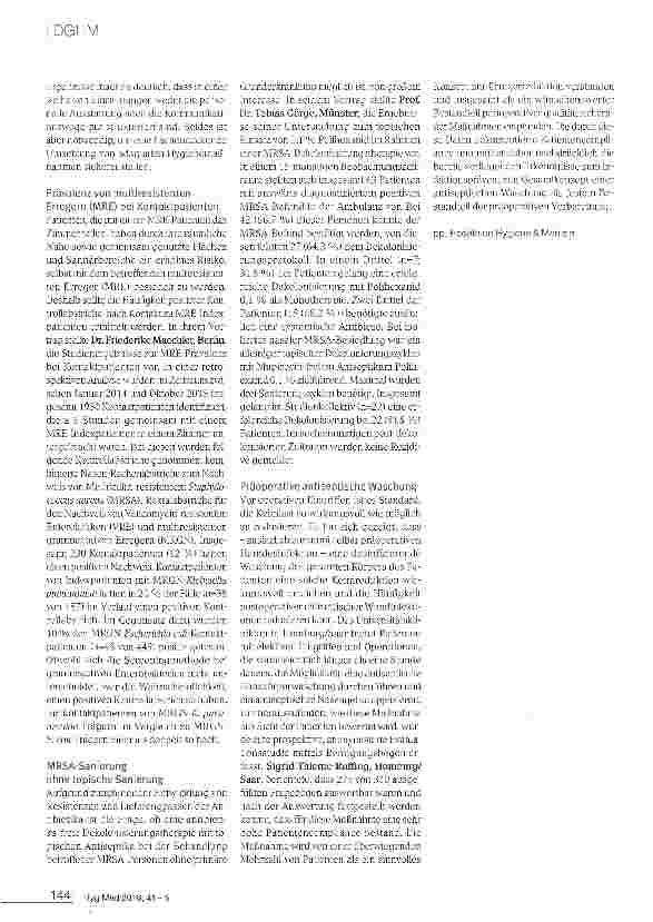 Vorschauseite 4: Woran erkennt man ein gutes Krankenhaus im Hinblick auf die Infektionsprävention?