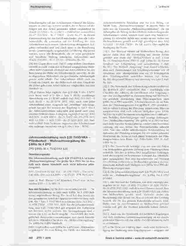Vorschauseite 4: Urlaubsentgelttarifliche Berechnungsvorschriften - Berücksichtigung durch Freizeit ausgeglichener Arbeit