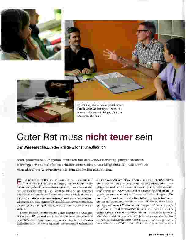 Vorschauseite 1: Guter Rat muss nicht teuer sein