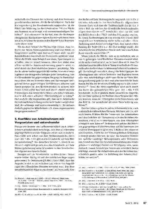 Vorschauseite 4: Auseinandersetzungen innerhalb der Dienststelle