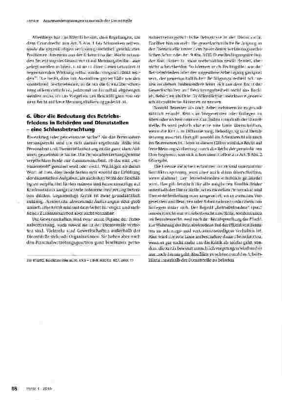 Vorschauseite 5: Auseinandersetzungen innerhalb der Dienststelle