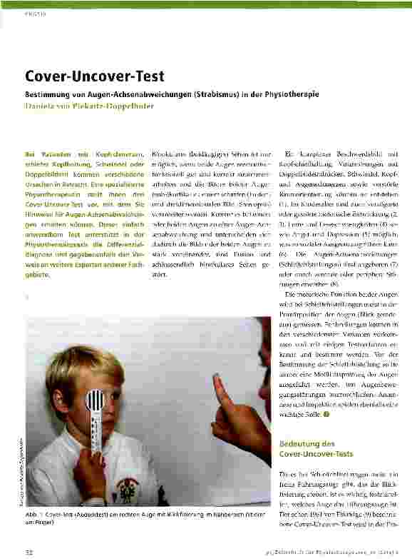 Vorschauseite 1: Cover-Uncover-Test