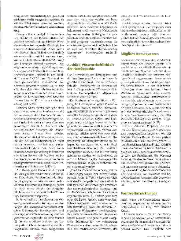 Vorschauseite 5: Wie wissenschaftlich ist die Homöopathie?