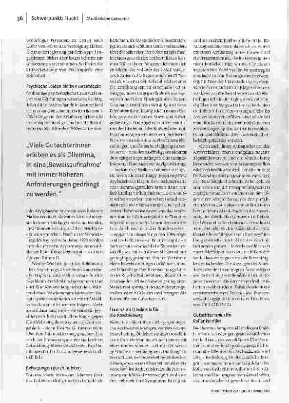 Vorschauseite 2: Abschiebung trotz Trauma?