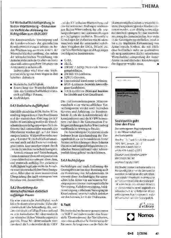 Vorschauseite 6: Erforderlichkeit einer Wirtschaftlichkeitsprüfung?