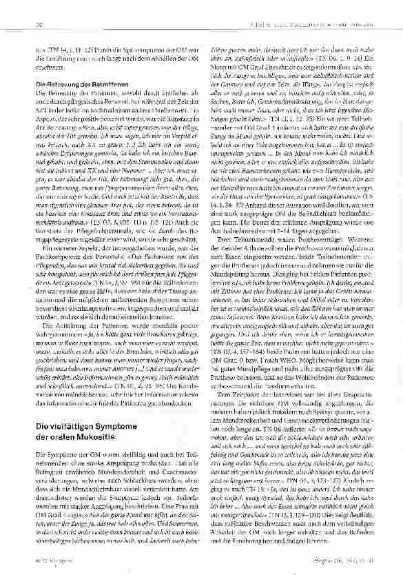 Vorschauseite 6: Mundspülung bei oraler Mukositis im Kontext der allogenen Stammzell-Transplantation