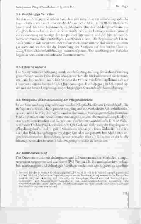 Vorschauseite 6: Politische Partizipation von Pflegefachkräften (PolPaP) Ergebnisse einer Online-Erhebung