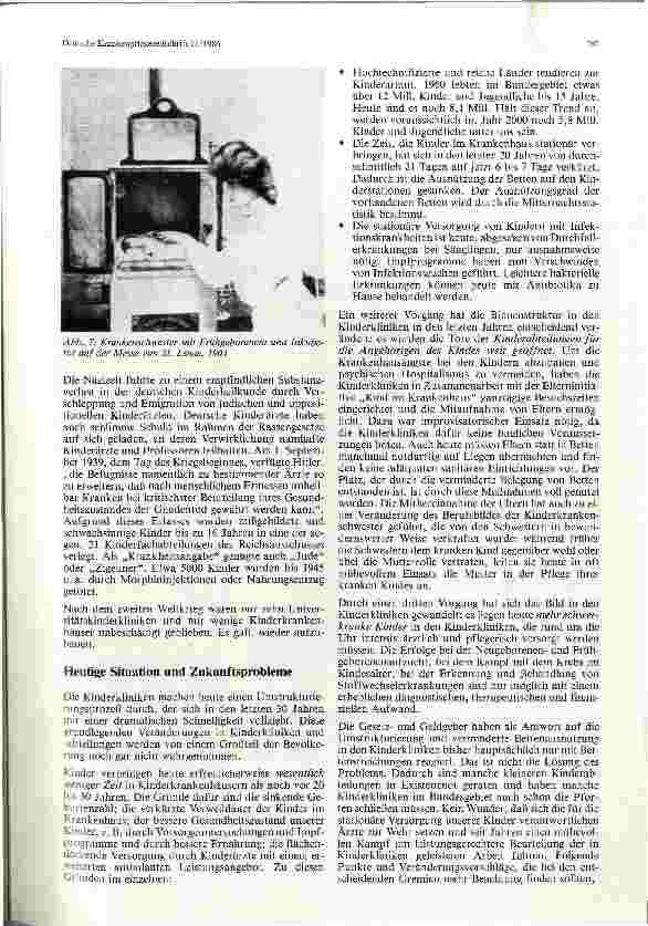 Vorschauseite 5: Das Kinderkrankenhaus im Wandel der Zeit