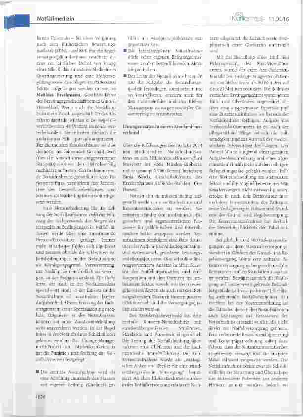 Vorschauseite 3: Biersdorfer Gespräche Notfallaufnahme im Krankenhaus: Plädoyer für zielgerechtes Management und effiziente Strukturen
