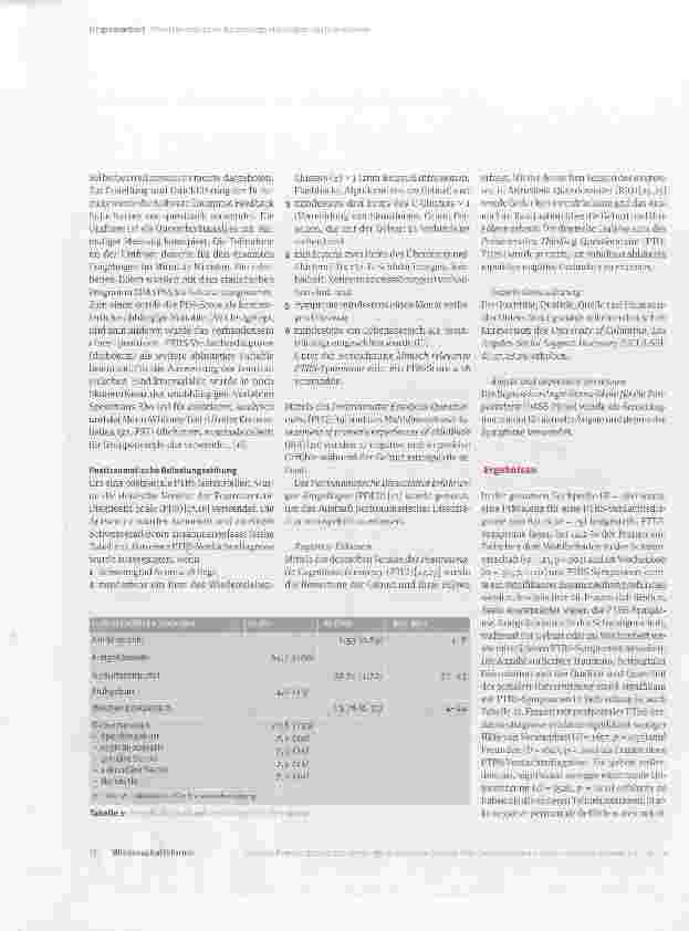 Vorschauseite 3: Posttraumatische Belastungsstörungen nach Geburten: Prävalenz, Risikofaktoren und kognitiver Einfluss