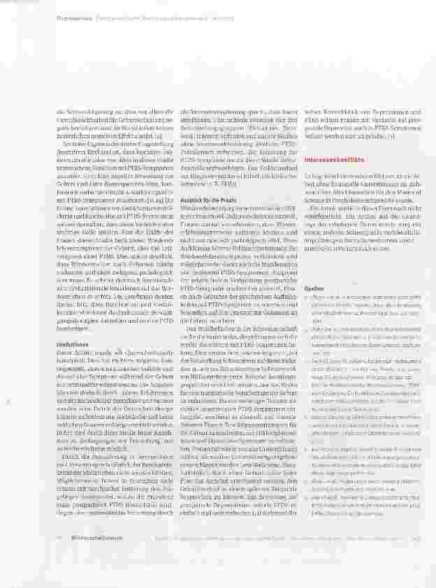 Vorschauseite 5: Posttraumatische Belastungsstörungen nach Geburten: Prävalenz, Risikofaktoren und kognitiver Einfluss