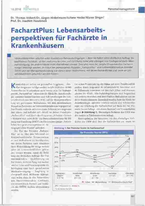 Vorschauseite 1: FacharztPlus: Lebensarbeits-perspektiven für Fachärzte in Krankenhäusern