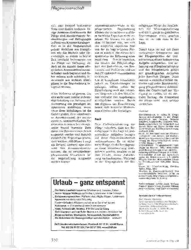 Vorschauseite 6: Pflegerische Gutachten im Bereich des SGB XI