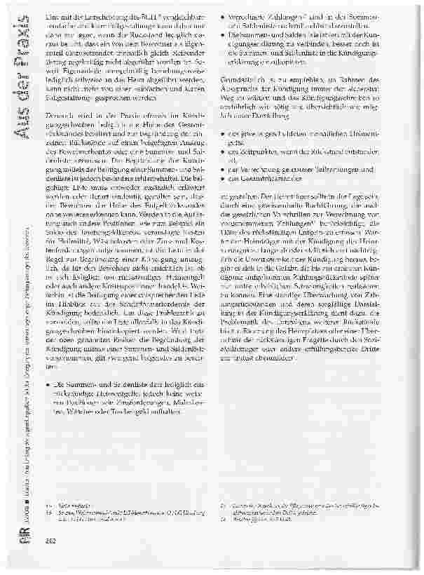 Vorschauseite 3: Zum Umfang der Begründungspflicht bei der Kündigung des Heimvertrages wegen Zahlungsverzuges des Bewohners