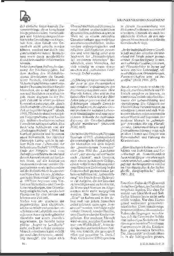 Vorschauseite 2: Das Krankenhaus im Spiegel unserer Gesellschaft Offene Fragen zu Ethik und Wertewandel in der Krankenpflege