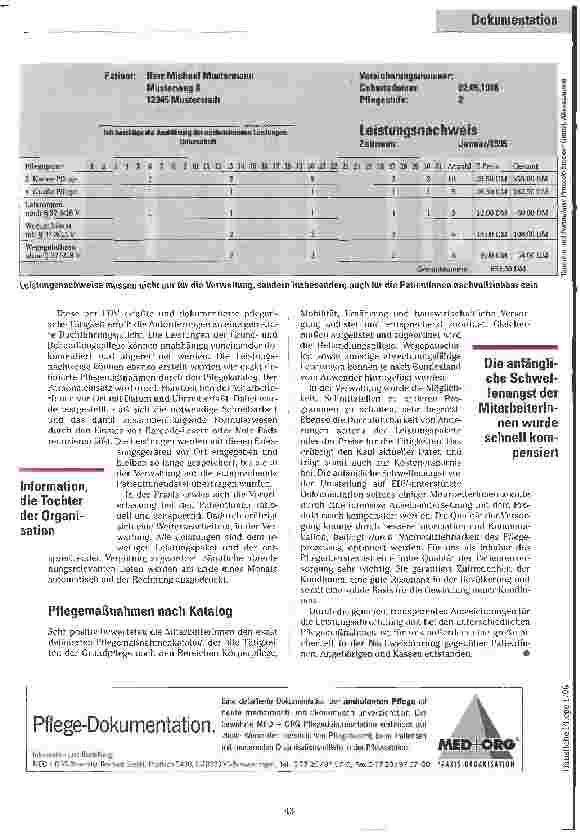 Vorschauseite 3: Pflege nach Katalog Erfahrungsbericht zur EDV-unterstützten Pflegedokumentation