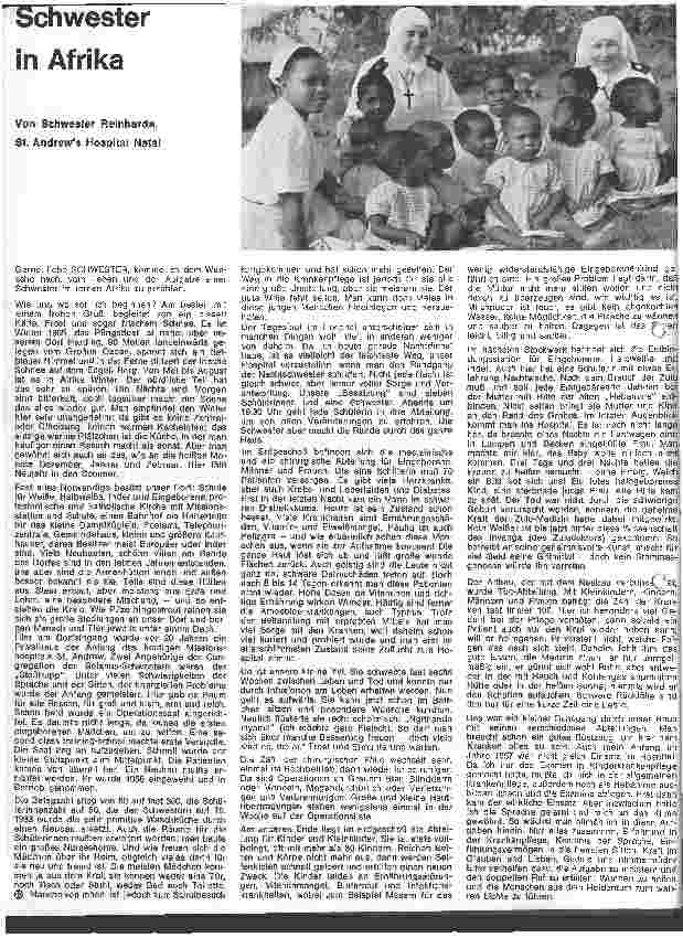 Vorschauseite 1: Schwester in Afrika