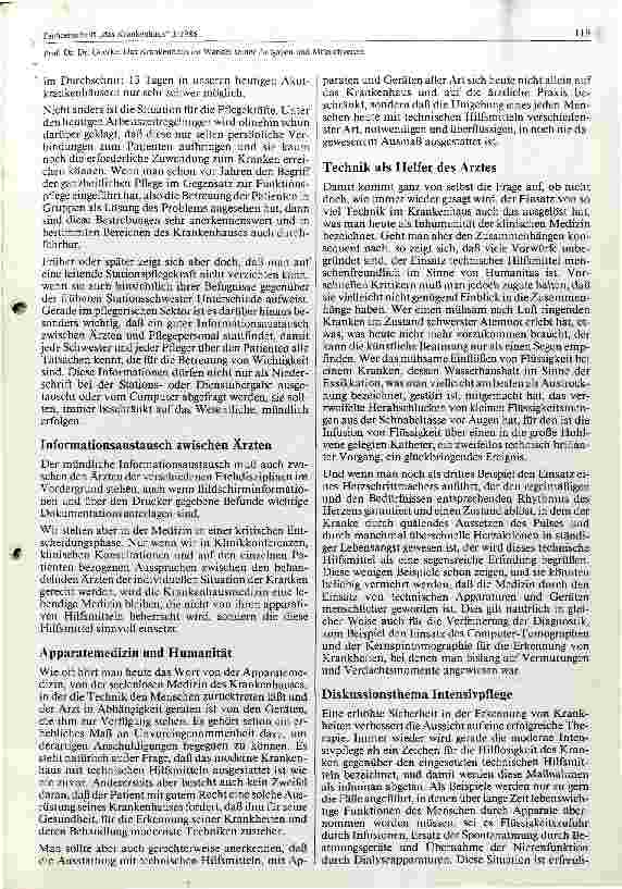 Vorschauseite 5: Das Krankenhaus im Wandel seiner Aufgaben und Möglichkeiten