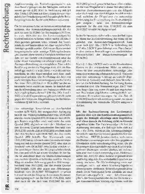 Vorschauseite 4: Zur Verordnungsfähigkeit von Dauermessungen des Blutzuckerwertes bei Diabetespatienten als Maßnahme der häuslichen Krankenpflege