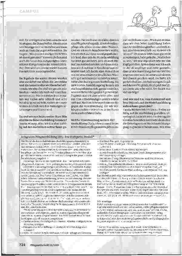 Vorschauseite 3: Integrative Pflegeausbildung: Das Stuttgarter Modell® - Interview: Man schafft enorme Verknüpfungen